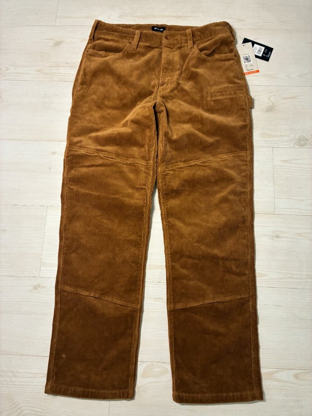 Brixton Builders Carpenter Stretch Pant Washed Copper Corduroy Size 32 NWT